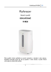 Manuál Rohnson R-9816 Vysoušeč