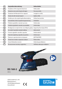 Manual Güde DS 160-2 Şlefuitor delta