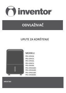 Priručnik Inventor PR1-ION10LBS Odvlaživač