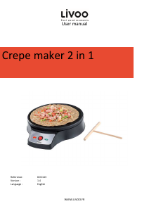 Manual Livoo DOC143 Crepe Maker