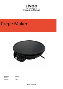 Manual Livoo DOP196 Crepe Maker