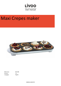 Manual Livoo DOC186 Crepe Maker