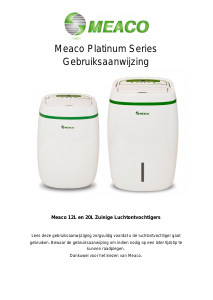 Handleiding Meaco 12L Platinum Series Luchtontvochtiger