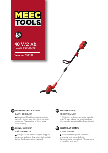 Bruksanvisning Meec Tools 018-252 Gresstrimmer