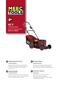 Manual Meec Tools 018-247 Lawn Mower