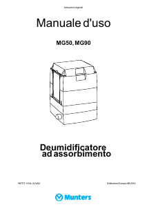 Manuale Munters MG90 Deumidificatore