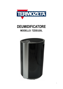 Manuale Termozeta TZDEU20L Deumidificatore