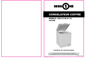 Mode d’emploi High One HIG CC 98 A+ FC Congélateur