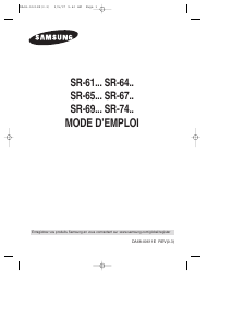 Mode d’emploi Samsung SR-65KTC Réfrigérateur combiné