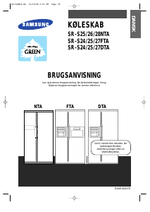 Brugsanvisning Samsung SR-S24FTA Køle-fryseskab