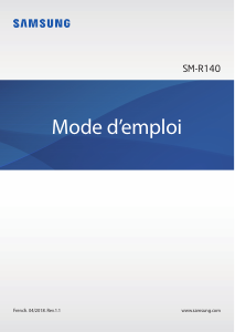 Mode d’emploi Samsung SM-R140 Gear Casque