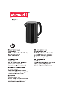 Instrukcja Menuett 014-366 Czajnik