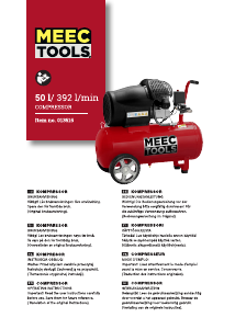 Käyttöohje Meec Tools 013-515 Kompressori