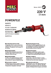 Bruksanvisning Meec Tools 016-272 Bandslipar