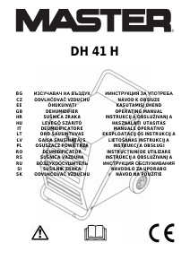 Instrukcja Master DH 41 H Osuszacz