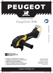 Manuale Peugeot EnergyGrind-18VBL Smerigliatrice angolare