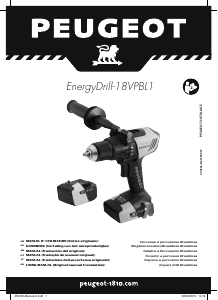 Manual Peugeot EnergyDrill-18VPBL1 Drill-Driver