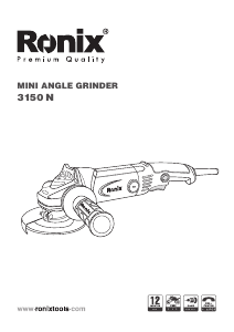 Manual Ronix 3150N Angle Grinder