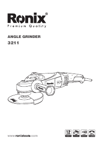 Manual Ronix 3211 Angle Grinder