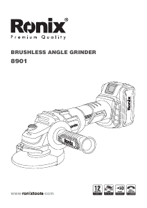 Manual Ronix 8901 Angle Grinder