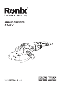 Manual Ronix 3241V Angle Grinder