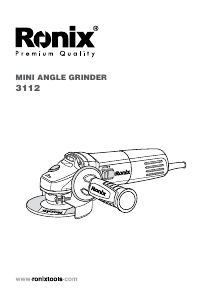Manual Ronix 3112 Angle Grinder