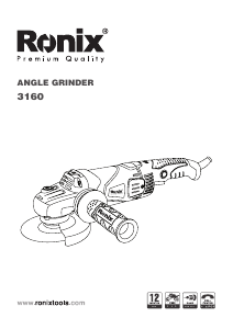 Handleiding Ronix 3160 Haakse slijpmachine