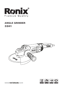 Manual Ronix 3241 Angle Grinder