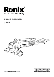 Handleiding Ronix 3151 Haakse slijpmachine