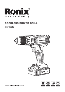 Manual Ronix 8614K Drill-Driver