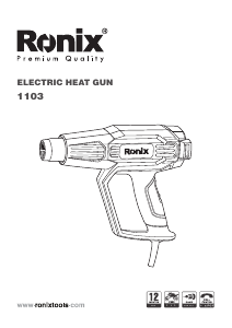 Manual Ronix 1103 Heat Gun