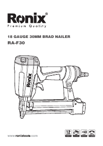 Manual Ronix RA-F30 Nail Gun