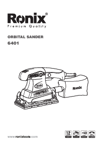 Handleiding Ronix 6401 Vlakschuurmachine