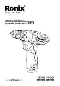 Handleiding Ronix 8812 Schroef-boormachine