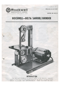 Manual Rockwell 31-350 Bench Grinder