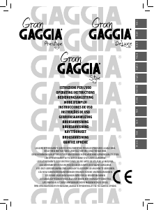 Brugsanvisning Gaggia GranPrestige Espressomaskine