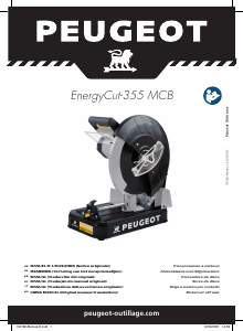 Mode d’emploi Peugeot EnergyCut-355MCB Tronçonneuse à métaux