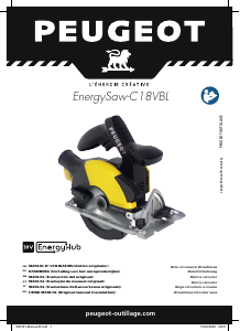 Manuale Peugeot EnergySaw-C18VBL Sega circolare