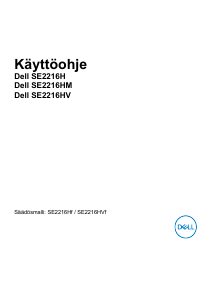 Käyttöohje Dell SE2216H Nestekidenäyttö