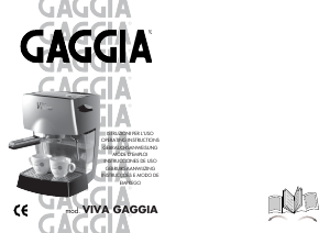 Kullanım kılavuzu Gaggia Viva Kahve makinesi