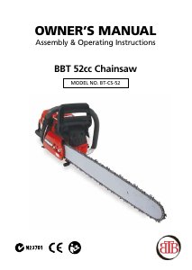 Manual BBT BT-CS-52 Chainsaw