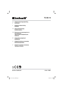 Rokasgrāmata Einhell TC-DS 19 Trīsstūra slīpmašīna
