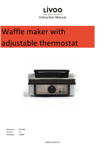 Manual Livoo DOP206 Waffle Maker