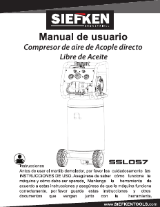 Manual de uso Siefken SSL057 Compresor