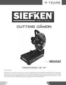 Manual de uso Siefken CD3525 Sierra de corte