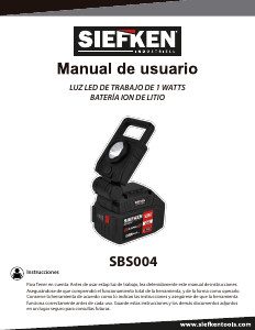 Manual de uso Siefken SBS004 Linterna