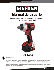 Manual de uso Siefken SBS005 Llave de impacto