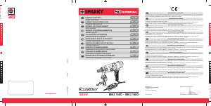 Mode d’emploi Sparky BBK3 1500 Appareil de forage diamant