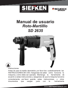 Manual de uso Siefken SD2635 Martillo perforador