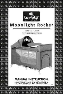 Kullanım kılavuzu Lorelli Moonlight Rocker Bebek karyolası
